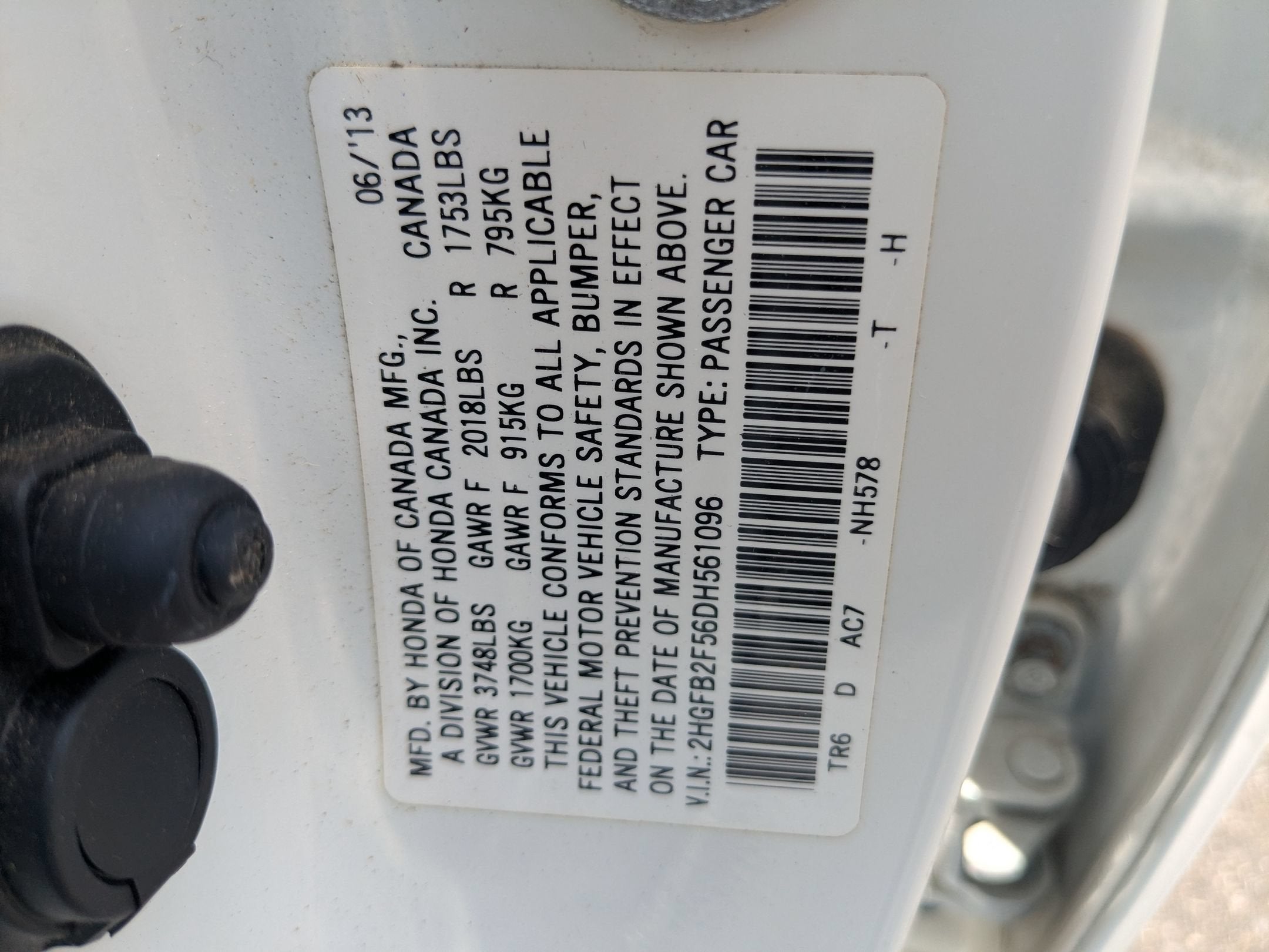 2013 Honda Civic Sdn LX