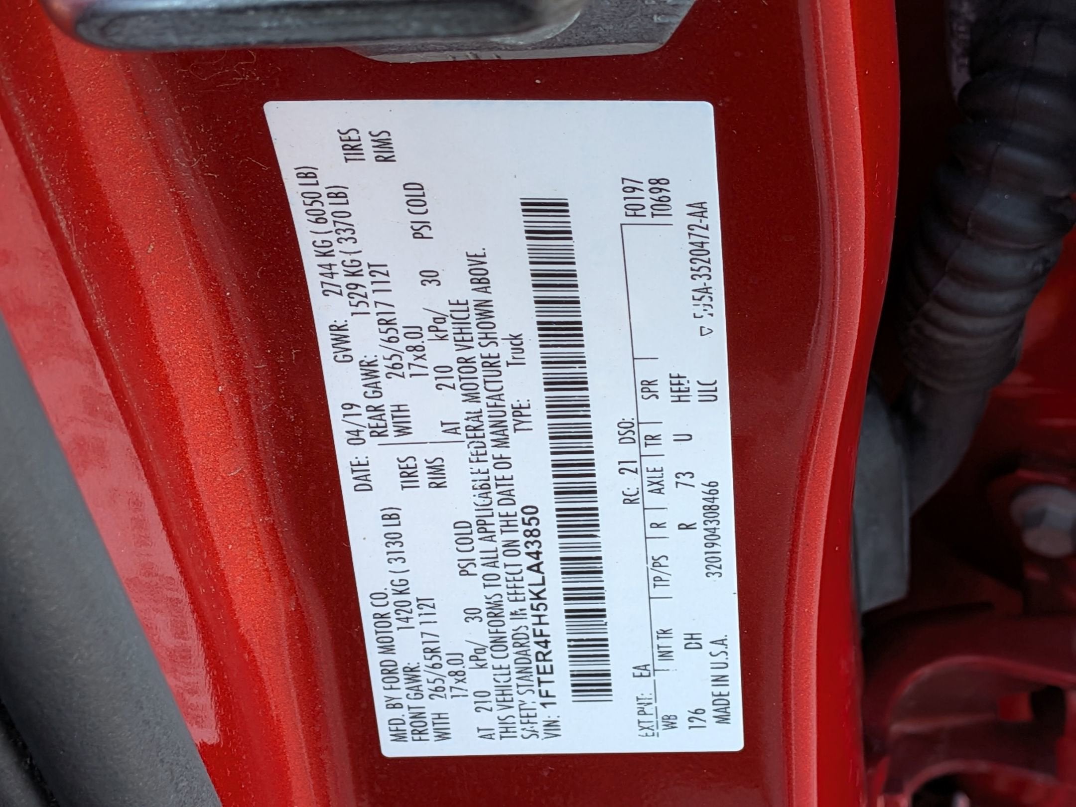 2019 Ford Ranger LARIAT