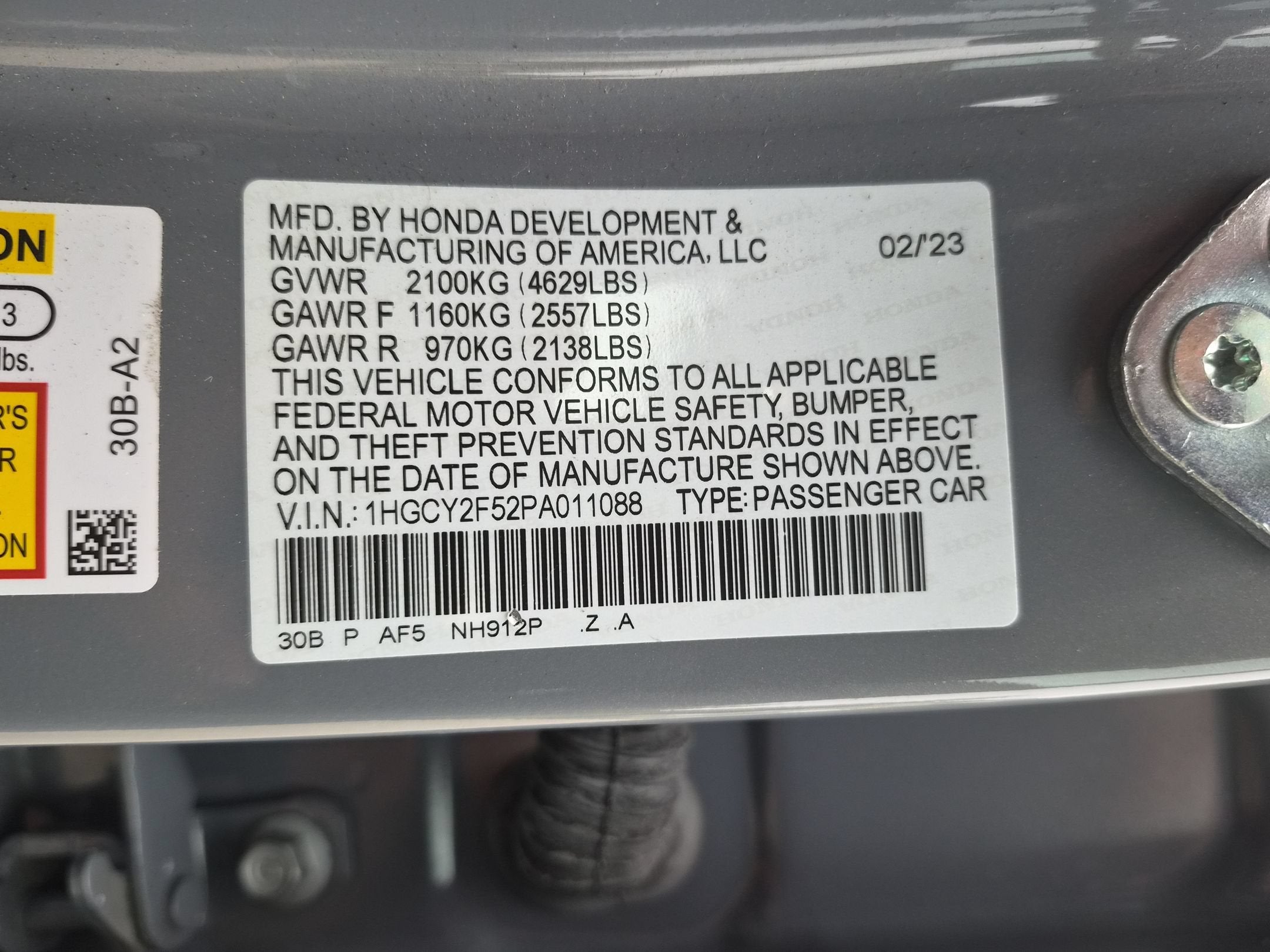 2023 Honda Accord Hybrid Sport