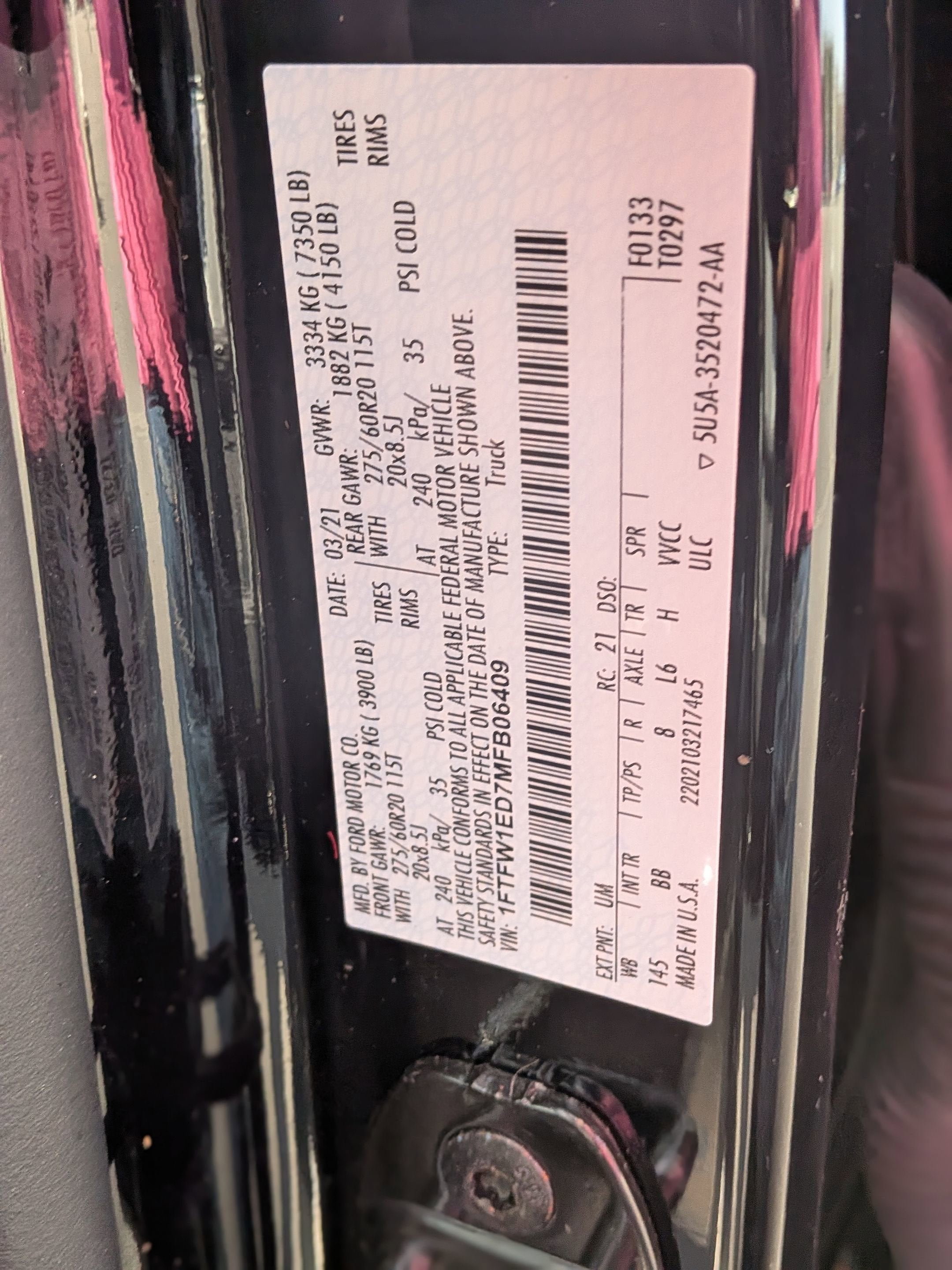 2021 Ford F-150 Platinum