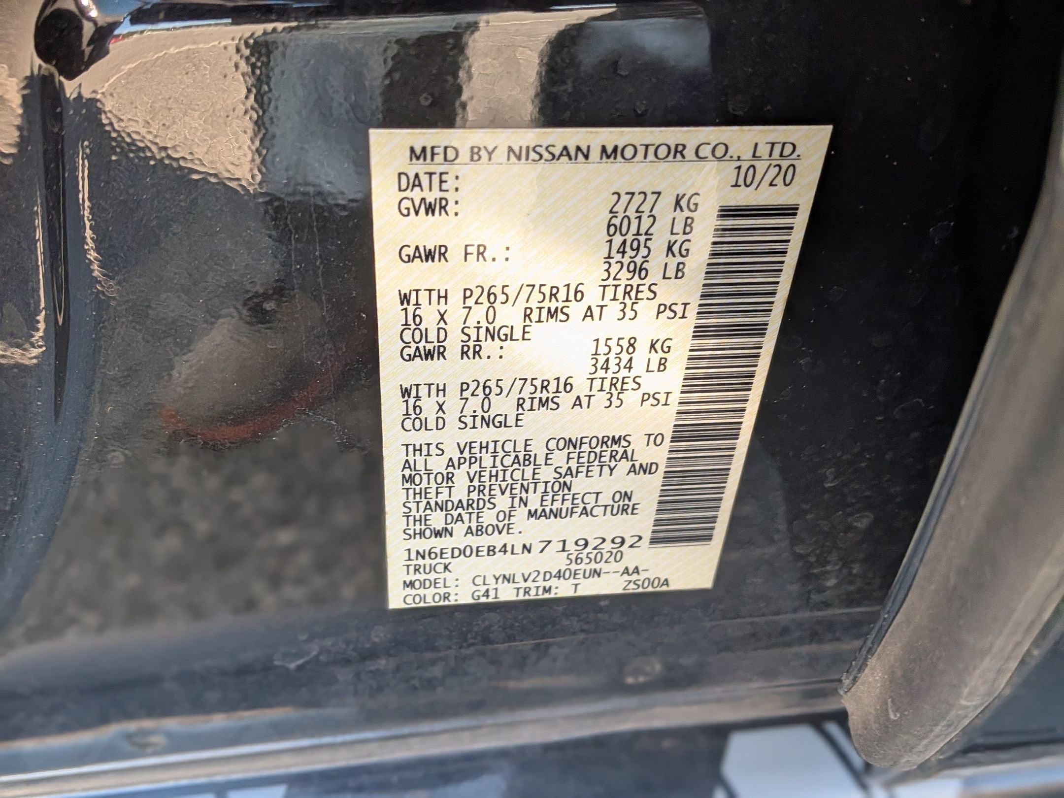 2020 Nissan Frontier PRO-4X