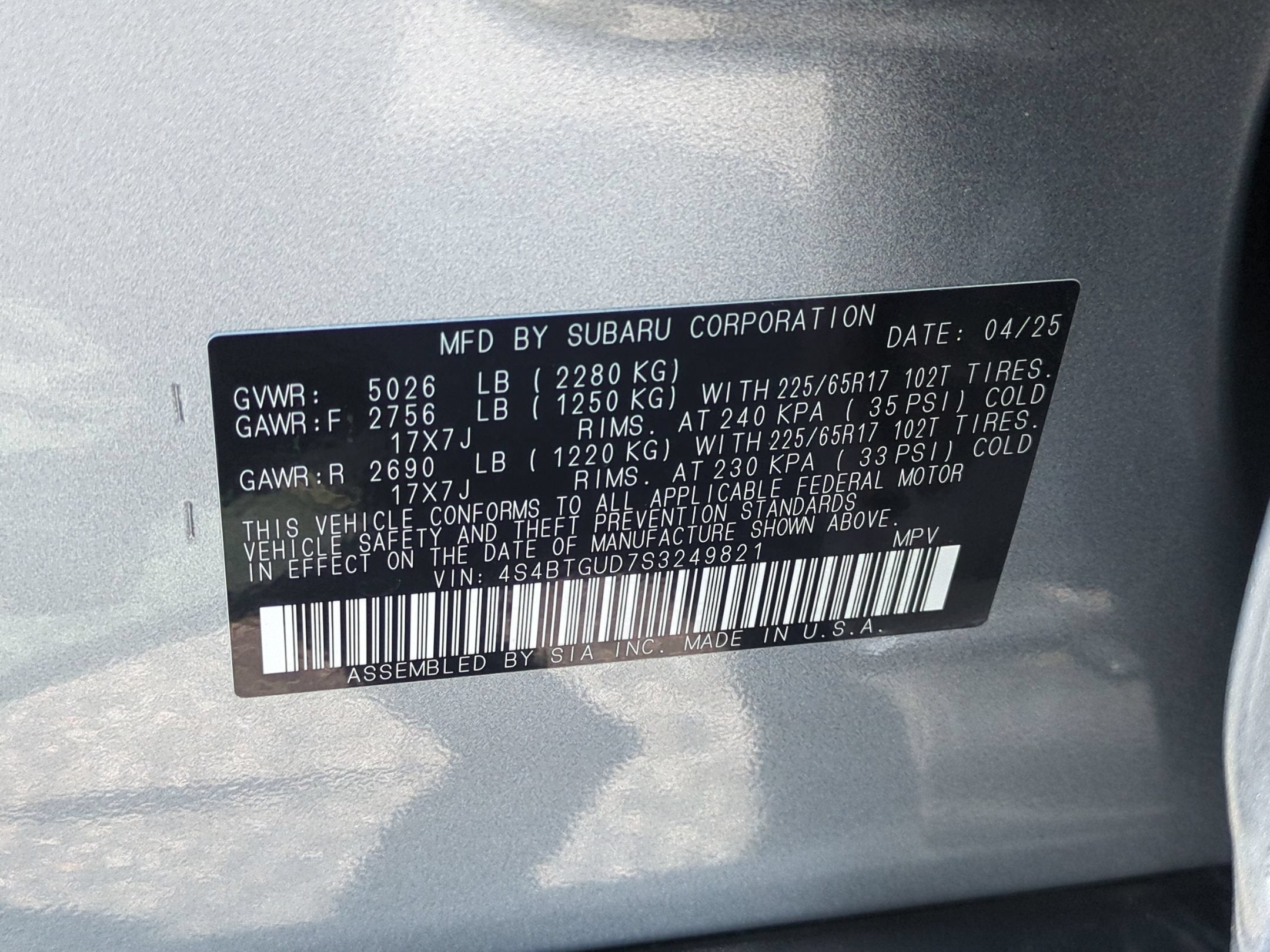 2025 Subaru Outback Wilderness