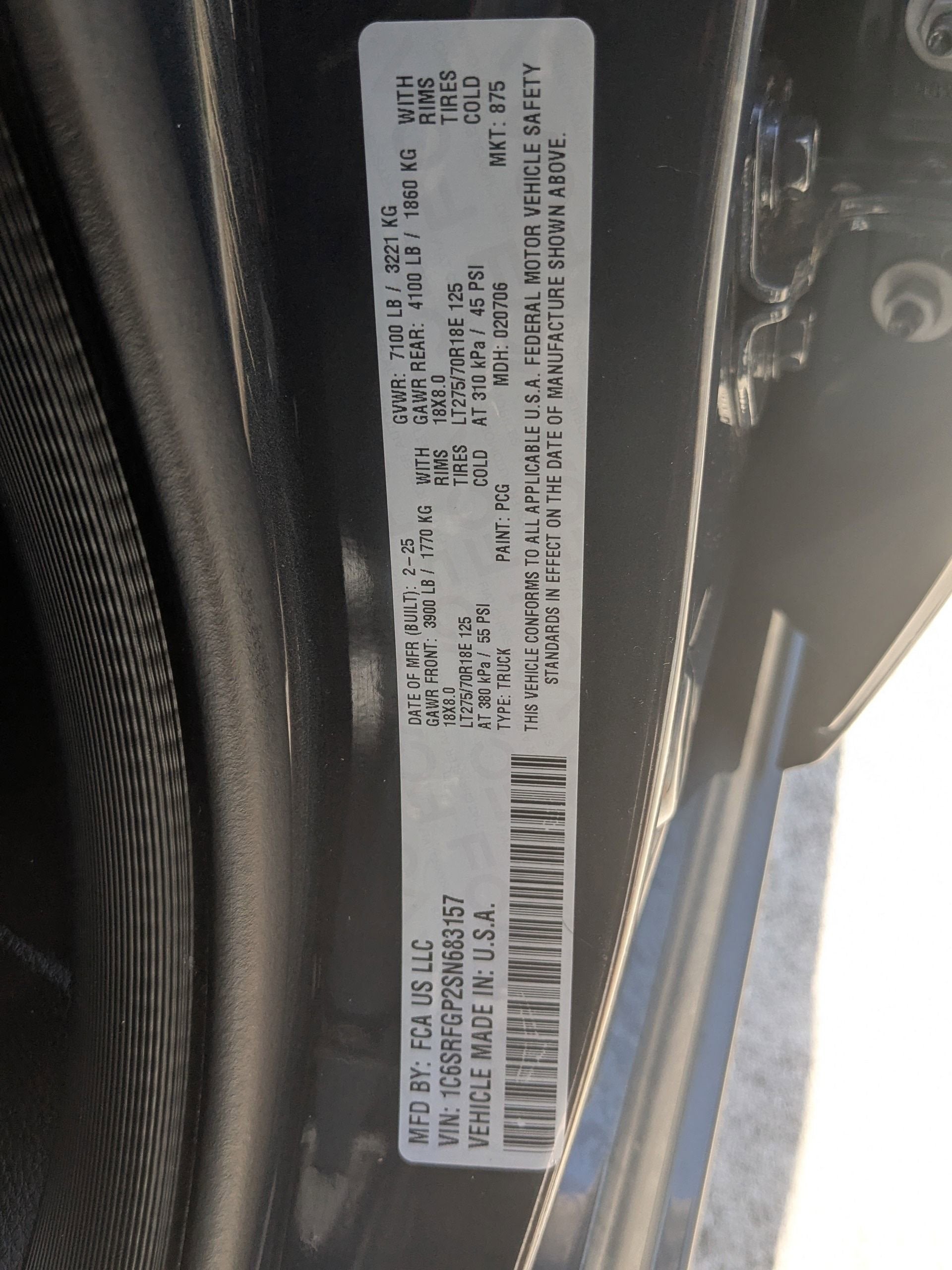 2025 RAM 1500 Warlock