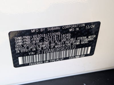 2024 Subaru WRX Limited