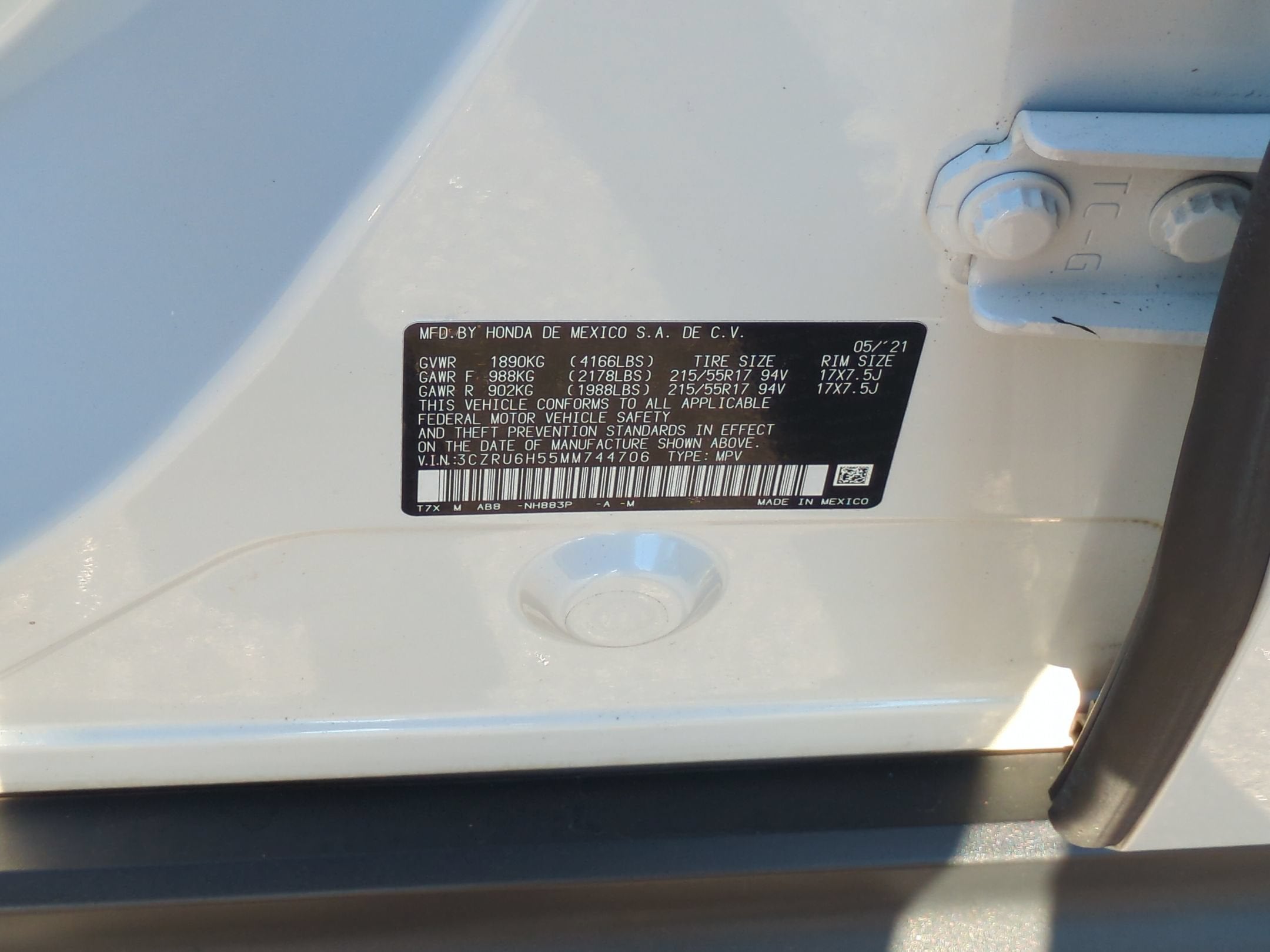 2021 Honda HR-V EX