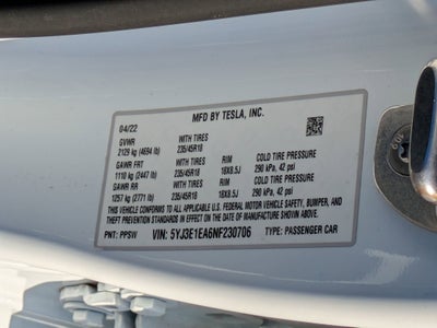 2022 Tesla Model 3 Base