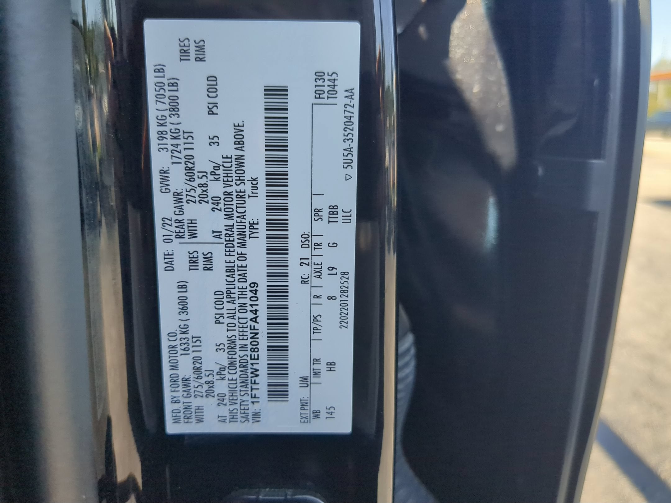 2022 Ford F-150 LARIAT