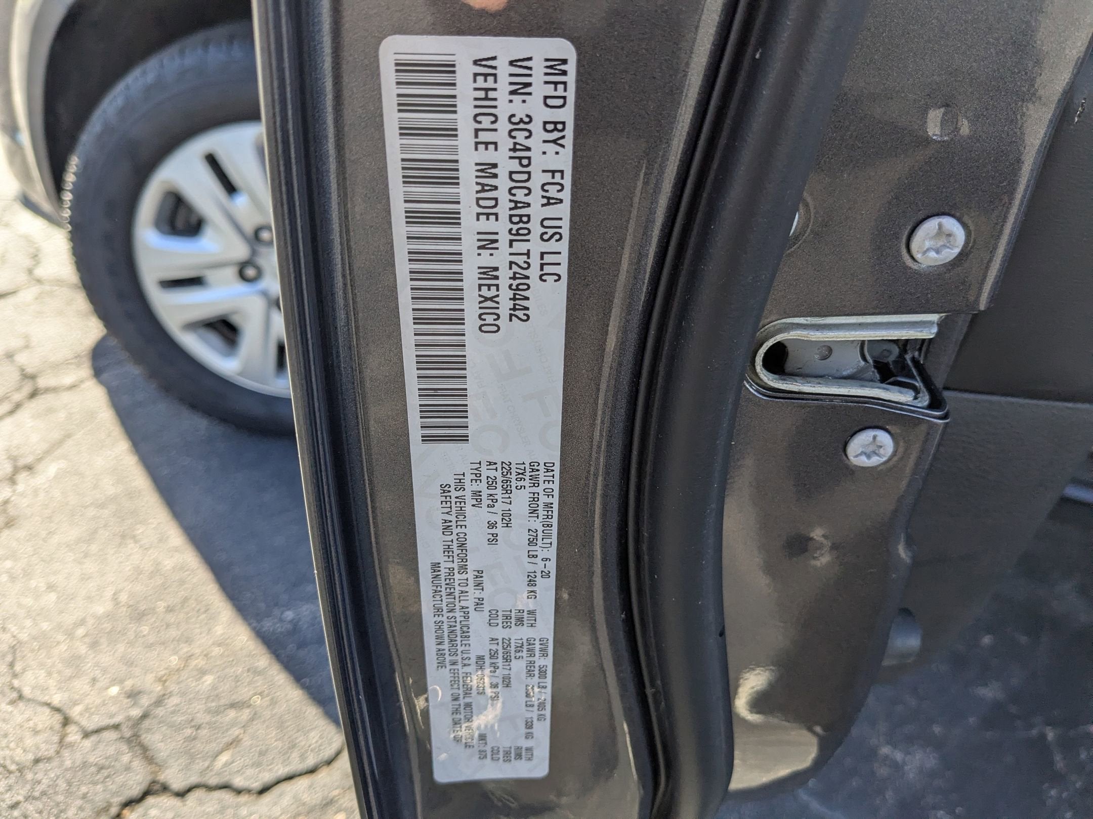 2020 Dodge Journey SE Value