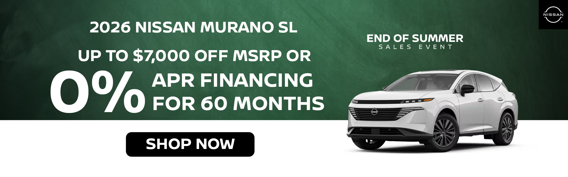 Up to $7,000 Off MSRP 2026 Nissan Murano SL