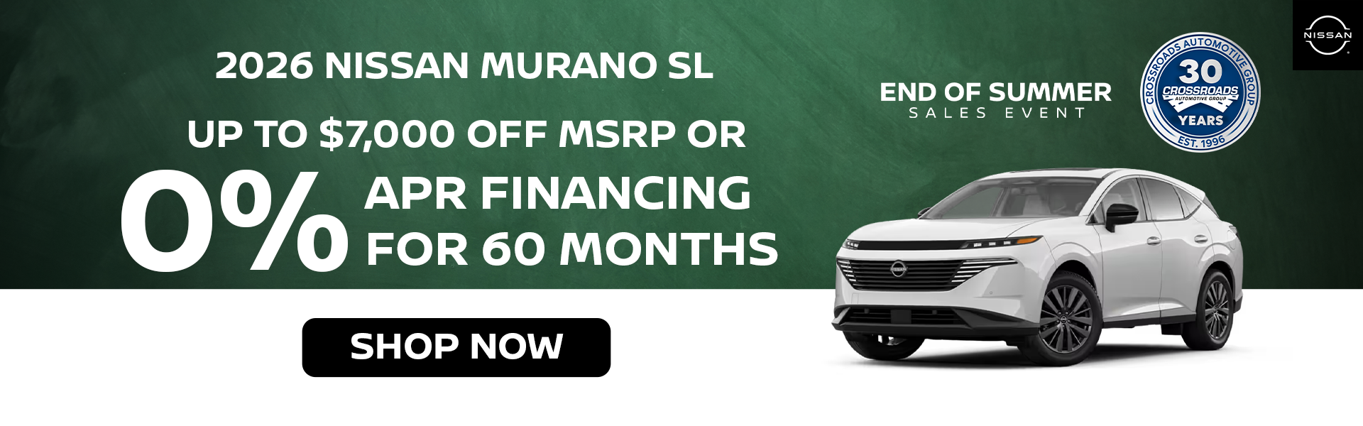 Up to $7,000 Off MSRP 2026 Nissan Murano SL