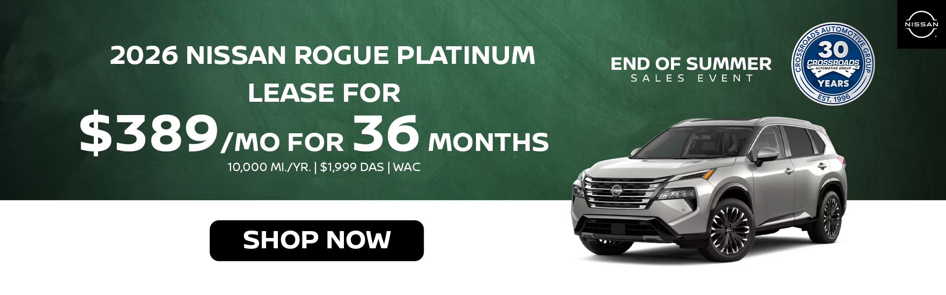 Lease for $389/month for 36 Months