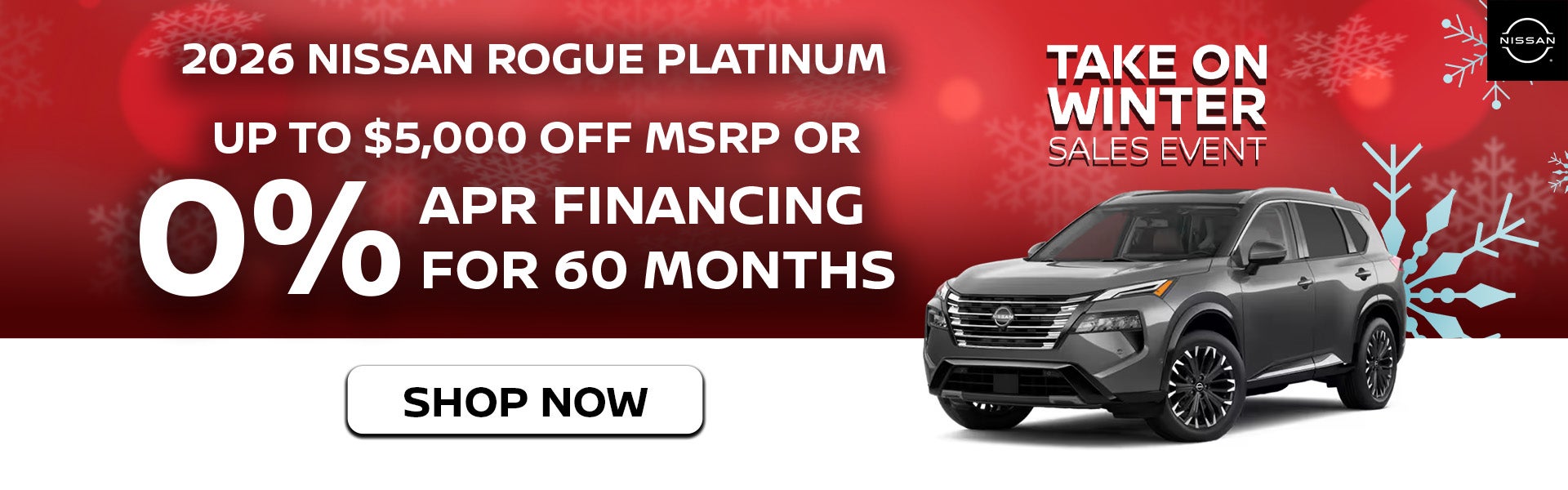 2026 Nissan Rogue Platinum Up to $5,000 Off MSRP