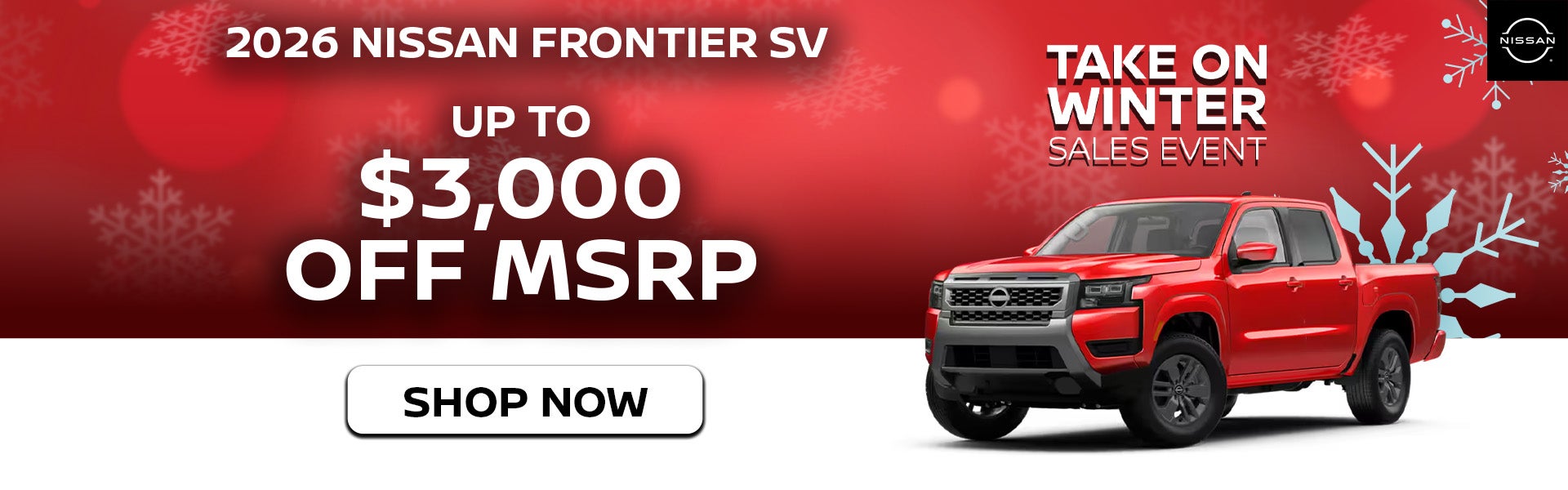 2026 Nissan Frontier SV Up to $3,000 Off MSRP 