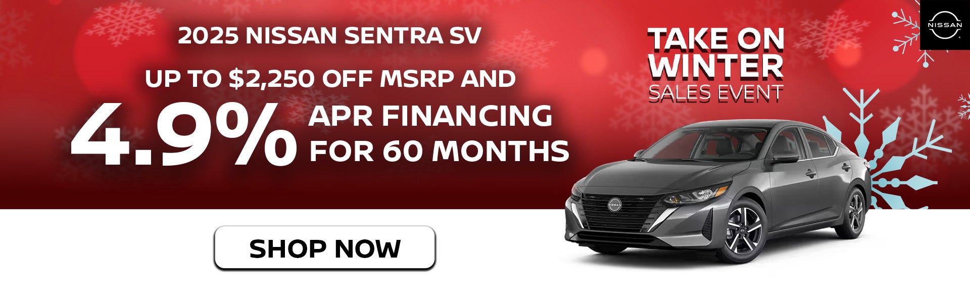 2025 Nissan Sentra SV Up to $2,250 Off MSRP 