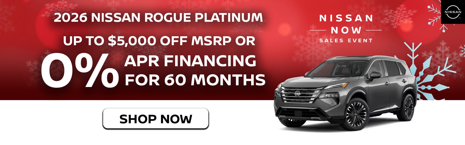 2026 Nissan Rogue Platinum Up to $5,000 Off MSRP