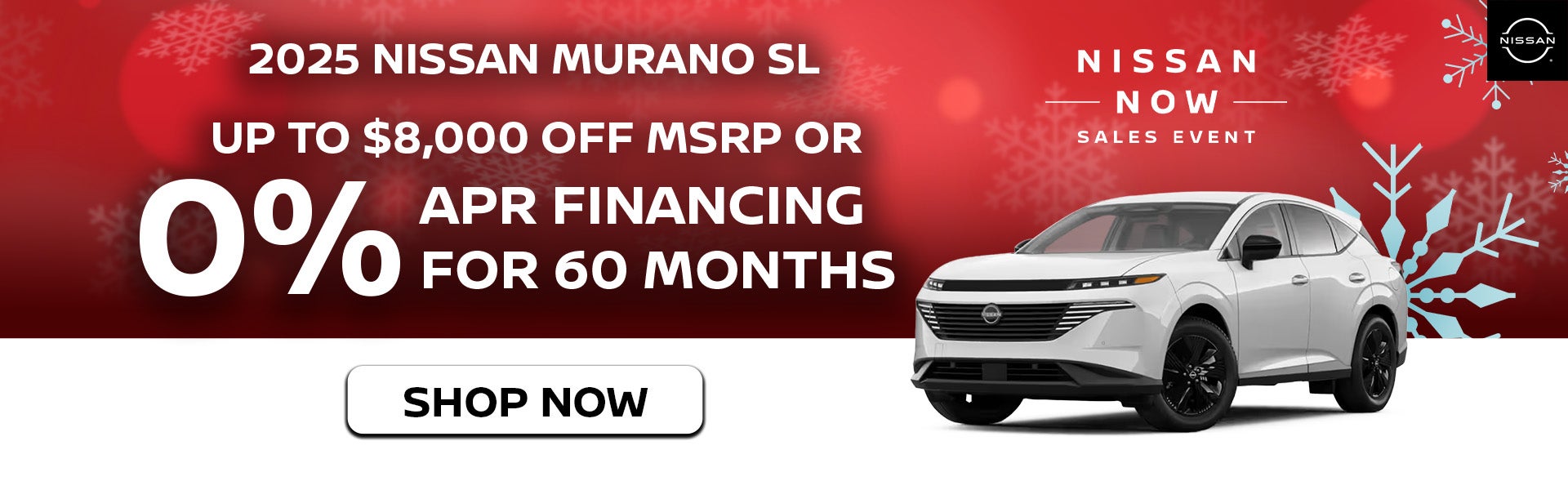 2025 Nissan Murano SL Up to $8,000 Off MSRP 