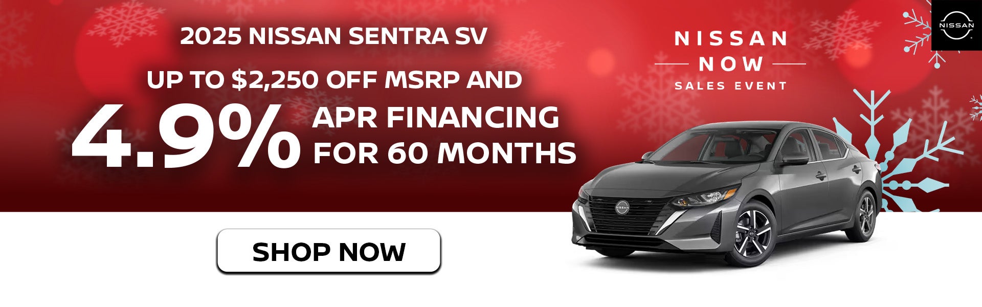 2025 Nissan Sentra SV Up to $2,250 Off MSRP 