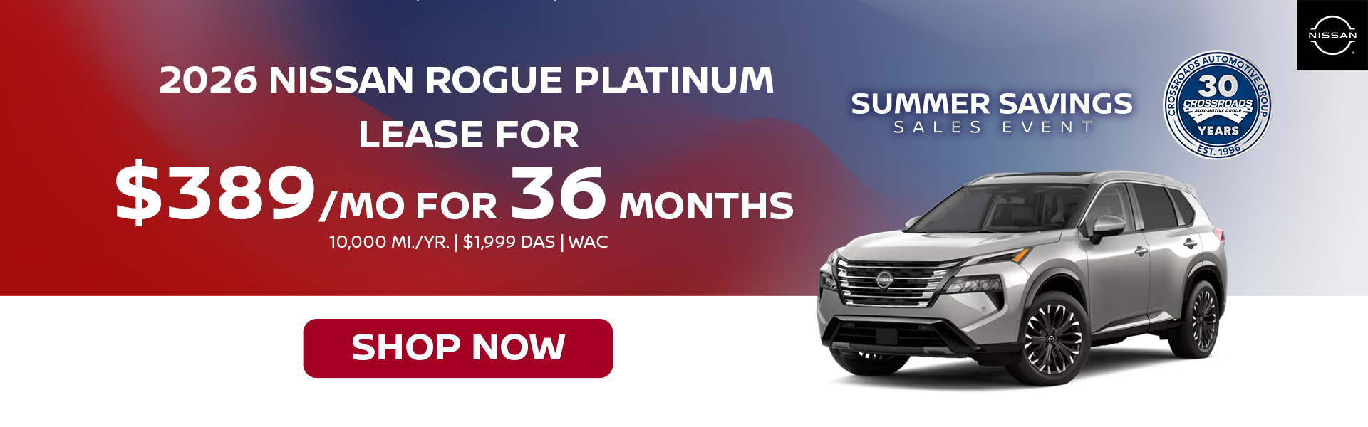 Lease for $389/month for 36 Months