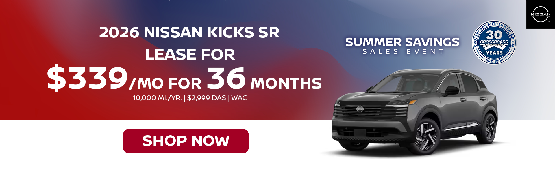 Lease for $339/month for 36 Months