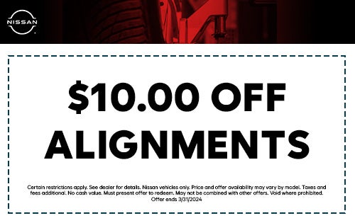 $10.00 Off Alignments