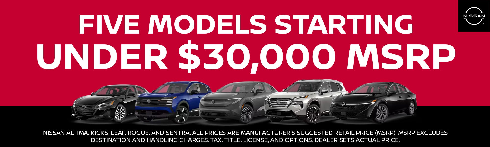Nissan Cars Under $30K